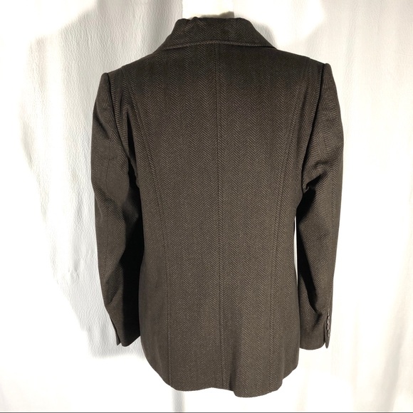 Santorelli Jackets & Coats Santorelli Brown Woolangora Herringbone